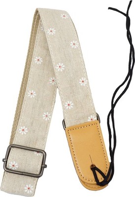 Wikinger Jacquard Blumenmuster UKULELE RIEMEN, Knopf (enthalten) oder Krawattenfix.