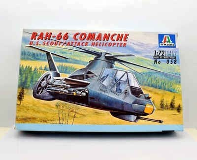Modellauto Hubschrauber Modell Kit Mounts RAH-66 Comanche Italeri 1:72 modellbau