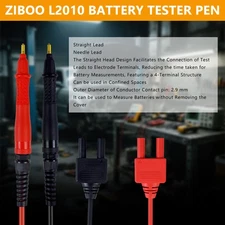 ZIBOO L2010 Pin Type 4 Terminal Probe Compatible with Hioki BT3554,BT3554-01