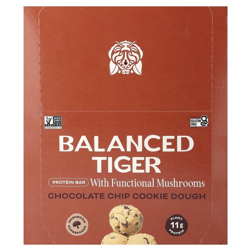 Protein Bar, Chocolate Chip Cookie Dough, 12 Bars, 1.55 oz (44 g) Each