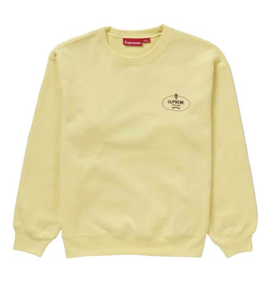 Supreme Crest Crewneck Sweatshirt Hoodie Yellow size M brand Supreme Crest Crewneck Sweatshirt Hoodie Yellow size M brand