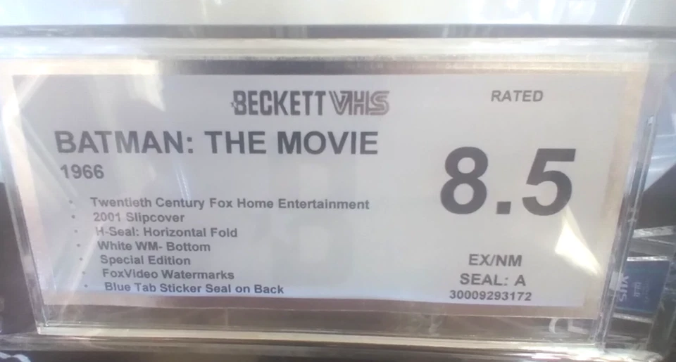Graded Batman, 8.5 BECKETT , 24 year old, Special Edition VHS, NM/EX "A" l! - Image 3 of 3