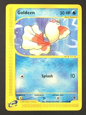 Pokemon TCG Goldeen 111/165 Expedition E-Reader Base Set Regular Common ...