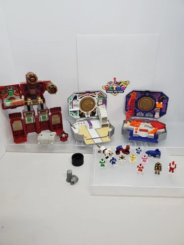 *Rare/VTG* 1995 Bandai Mighty Morphin Power Rangers Zord Micro Playset Lot Mini