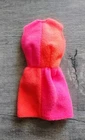 Vtg Barbie Red White N' Warm Style Dress Pink Orange Mod 1969 #1491
