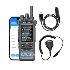 Radtel RT-950 PRO Ham Radio 27Mhz TX GPS/APRS, 10W Walkie Talkie Long Range H...