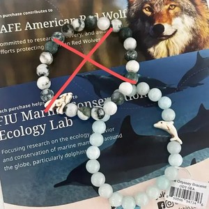 Fahlo Wild Animal Support Stone Bracelet