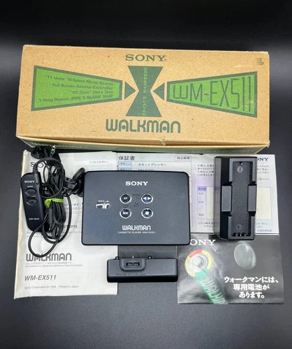 Sony WM-EX511 Walkman Black Portable Cassette Player Boxed - Working