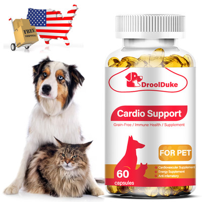 Premium Cardio Support Capsules For Dogs & Cats - Circulation, Increase Energy