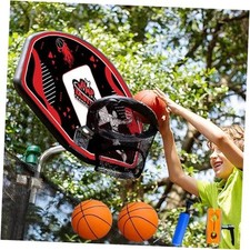 Fits Straight and Curved Pole Basketball Hoop for Trampoline Basketball Hoop