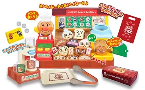 Anpanman Irasshaiamse(欢迎)Jam-Ojisan(叔叔)的面包工厂玩具日本 — 第 2/4 张图片