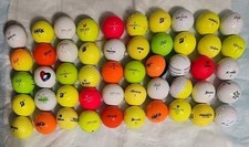 Assorted Brands And Colors Golf Balls Lot Of 50