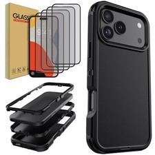 For iPhone 17/17 Air/17 Pro Max Hybrid Case Phone Cover / Glass Screen Protector