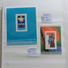 DDR Briefmarke 1973, Block 38+39, postfr.