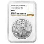 2006-W $1 1-oz Burnished American Silver Eagle NGC MS69 Brown Label