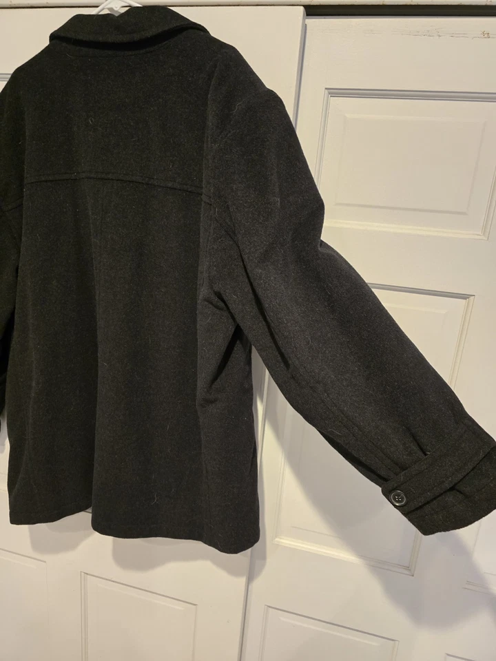 Abrigo de vestir MARC NEW YORK para hombre negro mezcla de lana 3/4 XXL EXCELENTE estado Foto 2 de 4