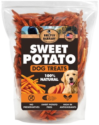 Sweet Potato Dog Treats- No Additive Dehydrated Sweet Potato Fries, Grain Fre...