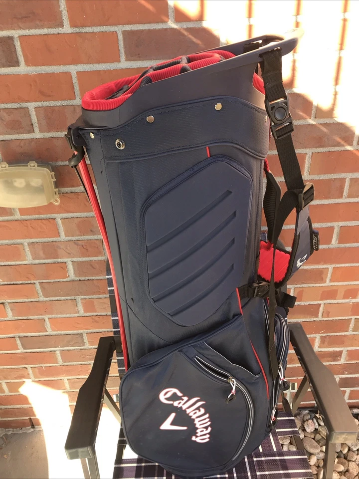 Bolsa de pie de golf Callaway Fairway 14 - azul marino/rojo - sin cubierta para lluvia Foto 3 de 4