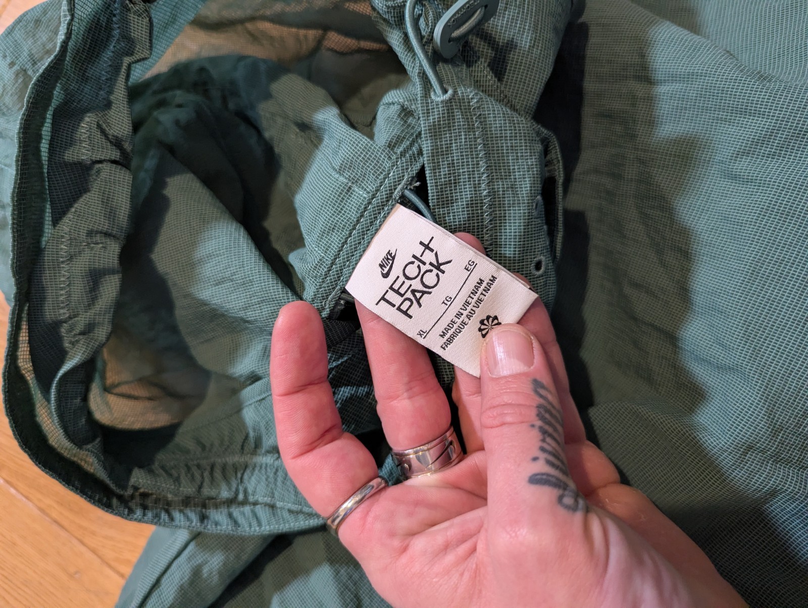 Nike Tech Pack Smock Pullover Green Lightweight J… - image 4