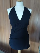 Isabella Oliver black halter maternity top, size 3 (12)