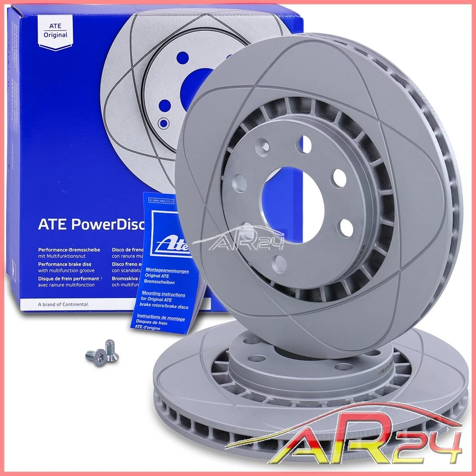 ATE POWER DISC SET DE FRENOS DELANTEROS Ø256 POR OPEL ASCONA C ASTRA F - Imagen 2 de 4
