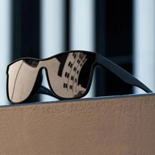 Shield Sunglasses One Piece Lens UV400 Square Frame Outdoor Unisex Glasses