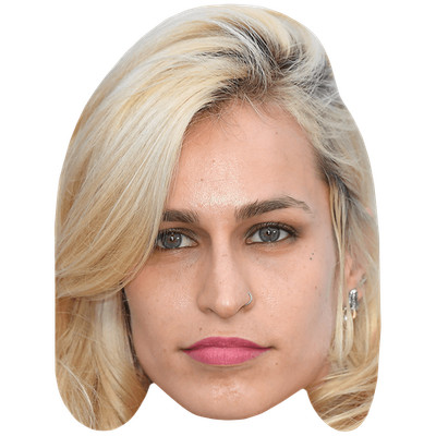 Alice Dellal (Make Up) Celebrity Mask, Flat Card Face, Fancy Dress Mask