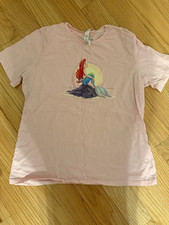 Vintage 1990s Little Mermaid Disney Pink Women's Large T-Shirt