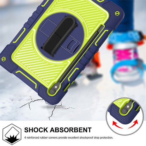 Tablet Shockproof Strap Stand Case Cover For Samsung Galaxy Tab S9 FE / S9 FE+ - Picture 20 of 60