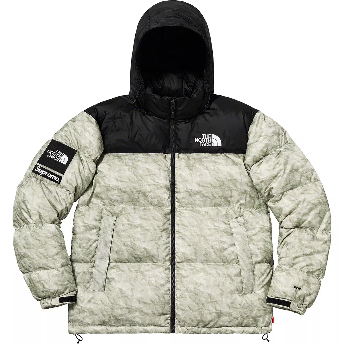 Supreme The North Face Paper Print Nuptse Jacket FW19 Size Medium