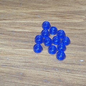 Lego Trans-Purple Plate, Round 1 x 1 - Qty 12