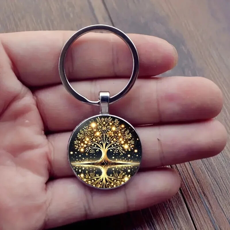 Baum des Lebens Auto Schlüsselanhänger Symbol für Harmonie, Wachstum Verbindung