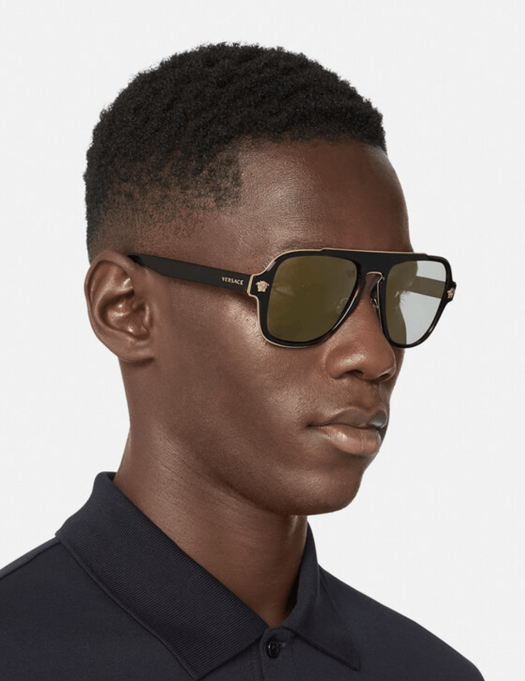 VERSACE VE2199 12524T Sunglasses Havana Frame Dark Grey Mirror 