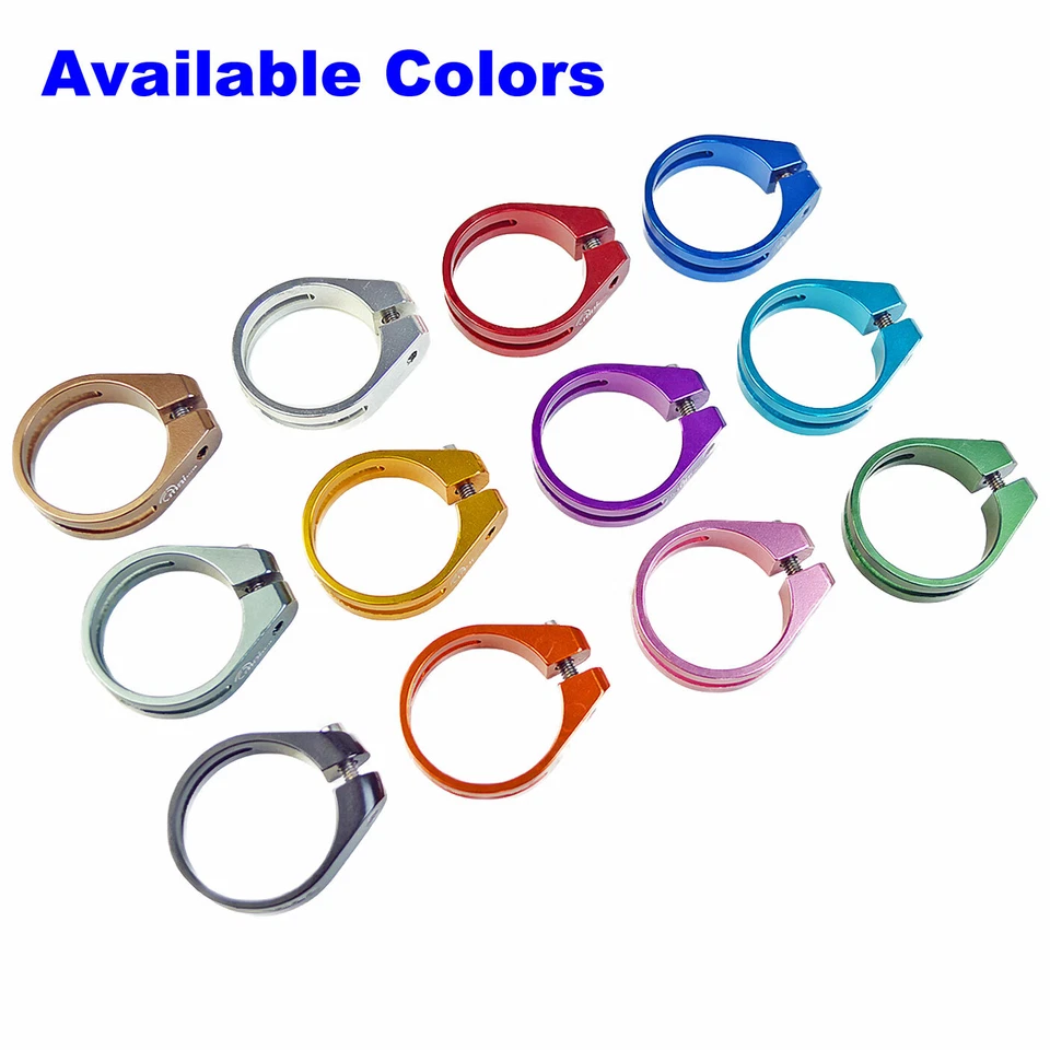 Abrazadera de tija de sillín OMNI Racer WORLDS LIGHTEST RACE-Lite: ¡¡SOLO 10 gramos!! ORO 28,6mm Foto 2 de 4