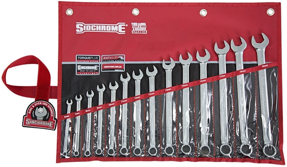 Open end ring spanner clearance set