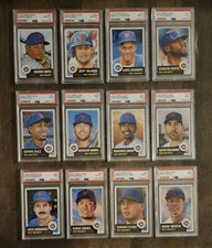 2019 2023 Mets Topps Living Set 12 Card PSA 8 9 10 NM MT Lot Lindor Senga Diaz