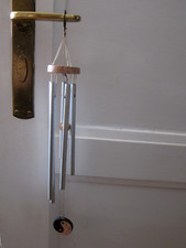 China Feng Shui - Windspiel Ying ~ Yang  Holz & Aluminium