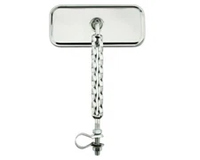 ALTALINE Bicycle Rectangle Double Square Twisted Mirror All Chrome.