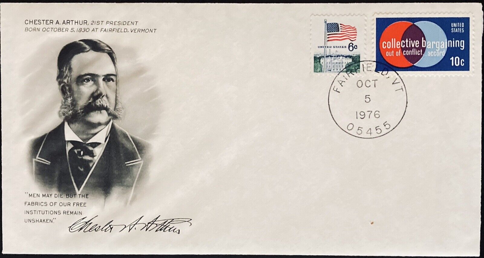 FDC~1976 Wholesale 21st Cheap mail order specialty store PRESIDENT~CHESTER ARTHUR A.