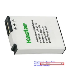 Kastar Replacement Battery for Nikon EN-EL12 ENEL12 & Nikon Coolpix S9100 Camera