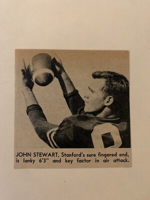 John Stewart Stanford Cardinal 1955 S&S Football Pictorial CO Panel