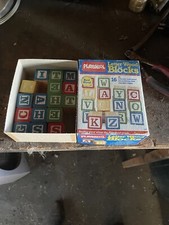 Playskool Vintage Wood Letter Blocks