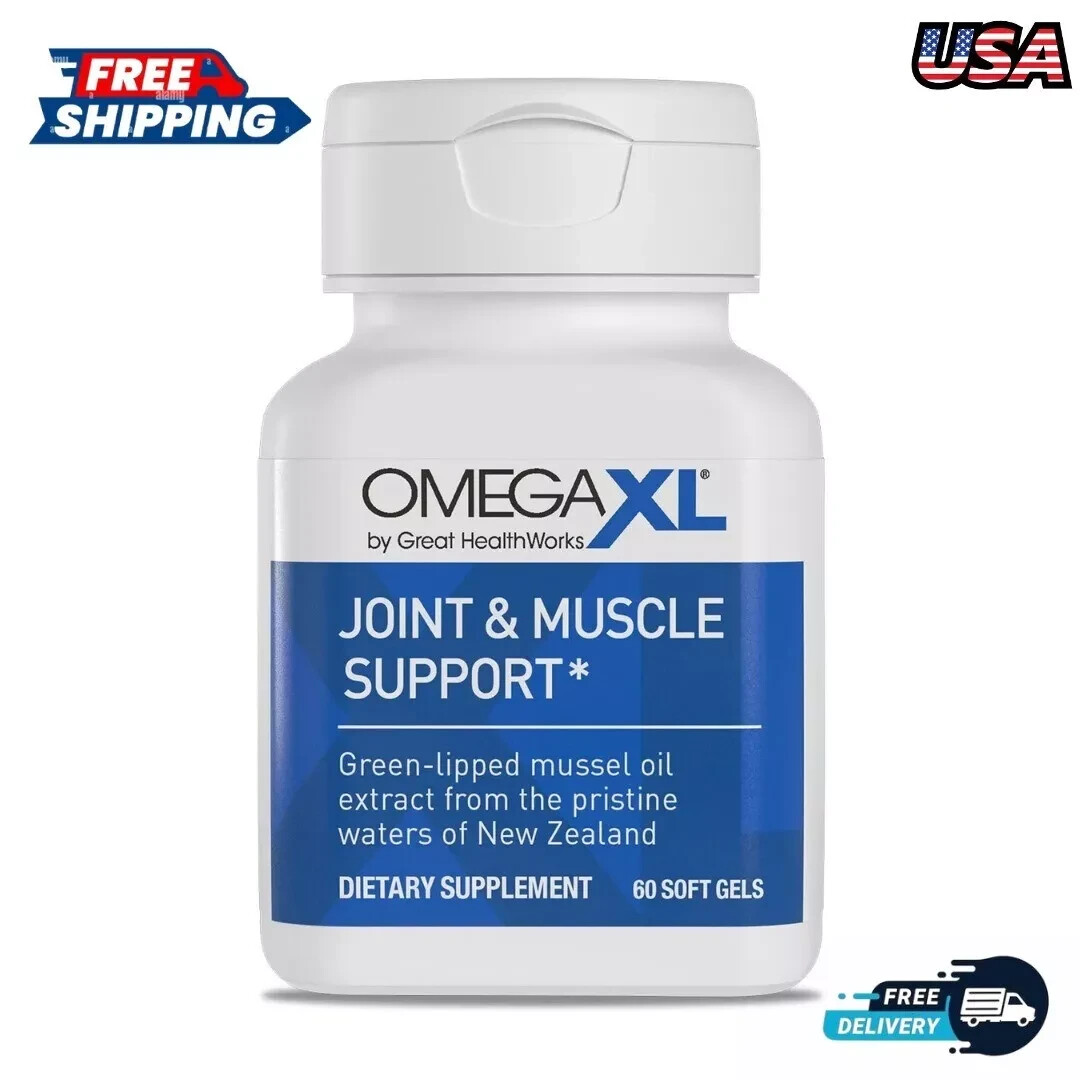OmegaXL 60 ct by Great HealthWorks: Small, Potent, Joint Pain Relief - Omega-3
