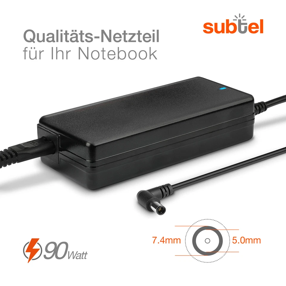 Laptop Netzteil für Dell Inspiron 17 (1750) Latitude E6430 19.5V 90W Netzadapter - Bild 2 von 4
