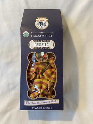Organic Multicolor Red/yellow Farfalla Pasta Torino 8.8 oz Bow ties