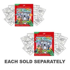 Faber-Castell High-Quality Aussie Animals Illustration Colouring Book 20 Page