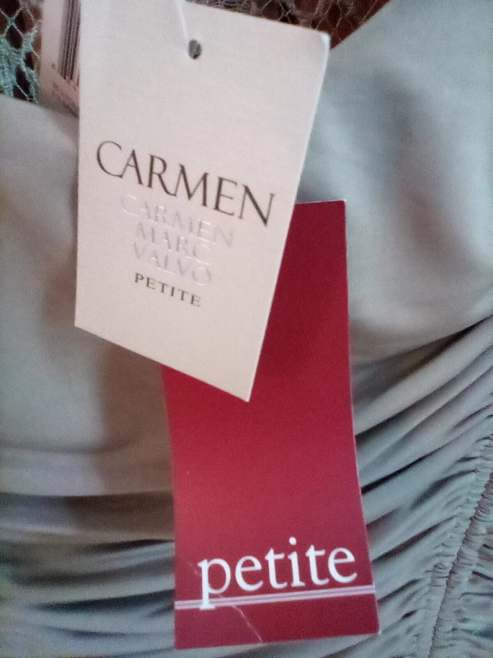 Gorgeous Shirred  Topw/ Lace Inset  by Carmen Valvo-- New! PM - Image 2 of 4