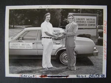 Glossy Press Photo Ronald J Cohen & Gail W Harbour Liberty Mutual Ins Co 