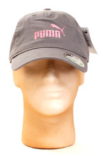 Puma Gray Adjustable Signature Strapback Cap Hat Adult One Size NWT