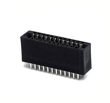 100x Industrial Card Edge Slot Socket Connector 12x2P 24P 2.54mm 0.1" 3A 240-24